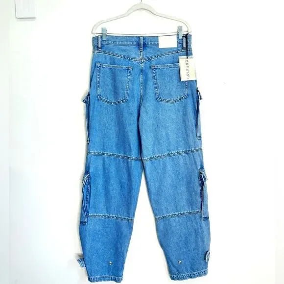 GRLFRND Blue Straight Leg Jeans - Picture 7 of 12